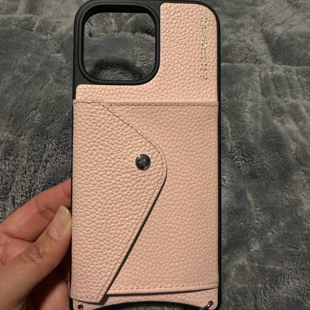 Bandolier Blush Leather iPhone 16 Pro Max Case